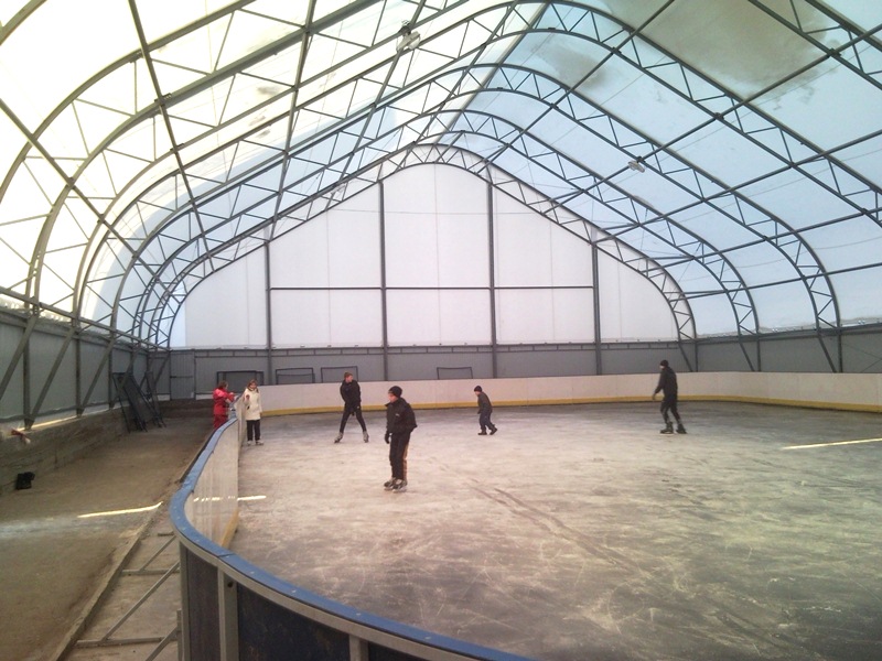 Укрытие для хоккейной коробки, размер сооружения 42х43, п. Степной Красноярского края