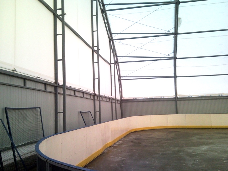 Укрытие для хоккейной коробки, размер сооружения 42х43, п. Степной Красноярского края
